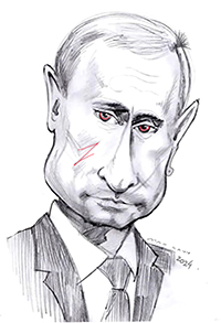 Putin Karikature